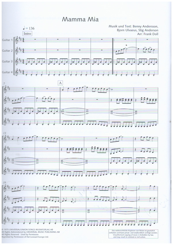 Mamma Mia (+Online-Audio)