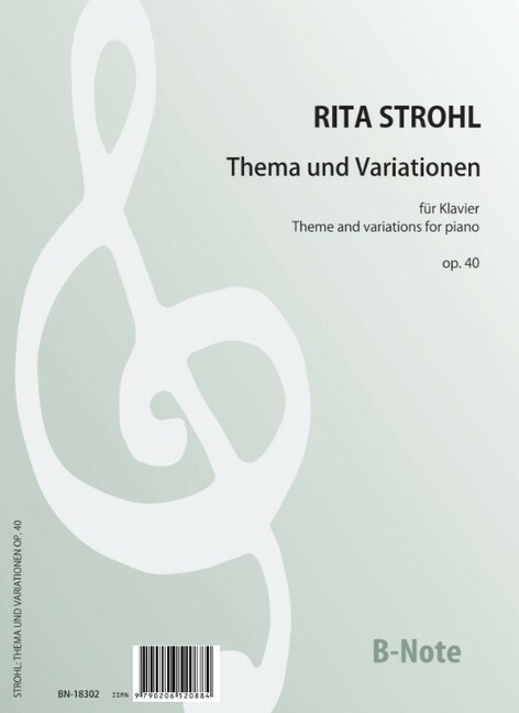 Thema und Variationen für Klavier op.40