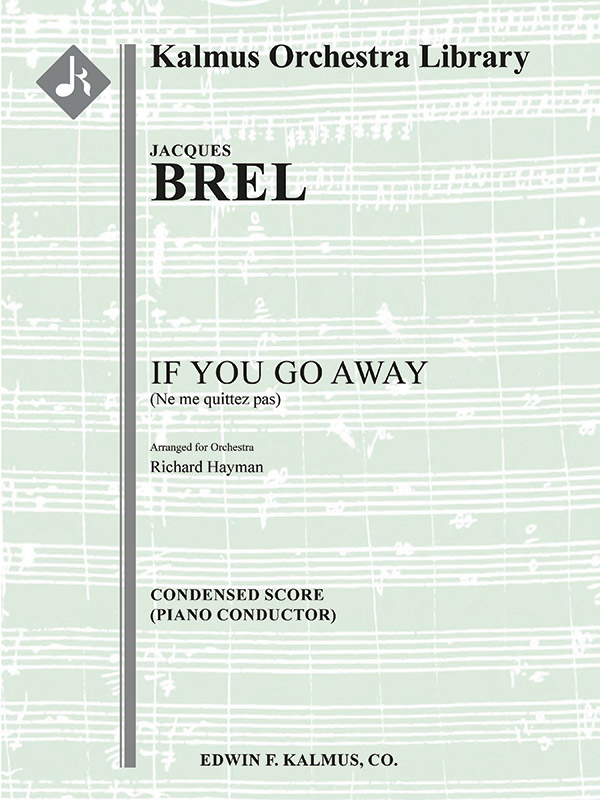 If You Go Away (Ne me quitte pas) SC