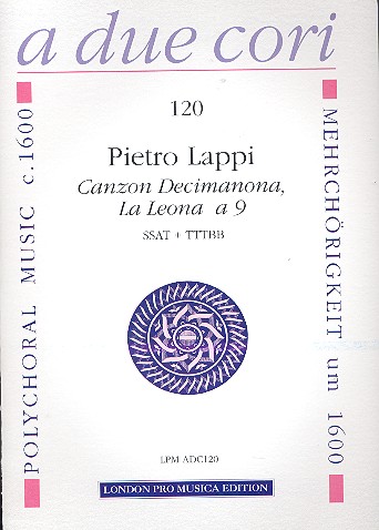 Canzon no.19 La Leona für gem Chor