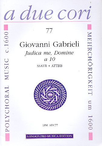 Judica me Domine für gem Chor