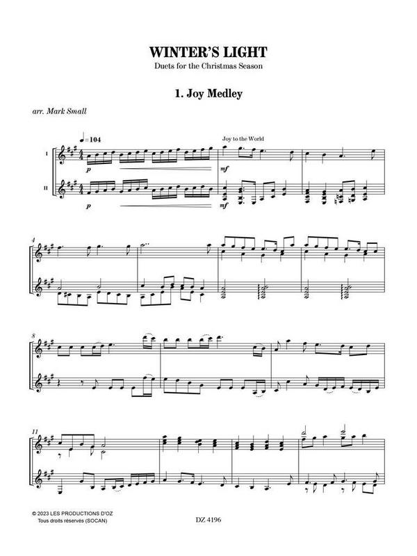 Winter's Light - Duets for the Christmas Season