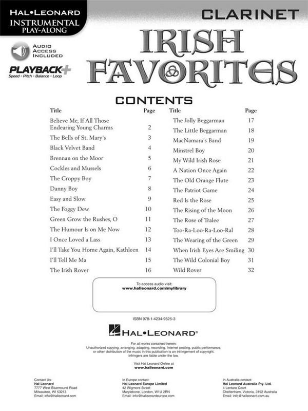 Irish Favorites (+Online Audio)