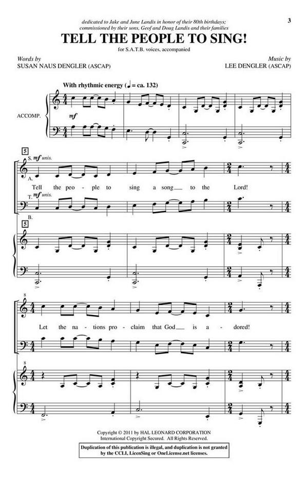 Tell the People to Sing!