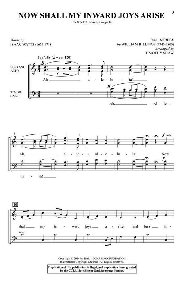 Now Shall My Inward Joys Arise