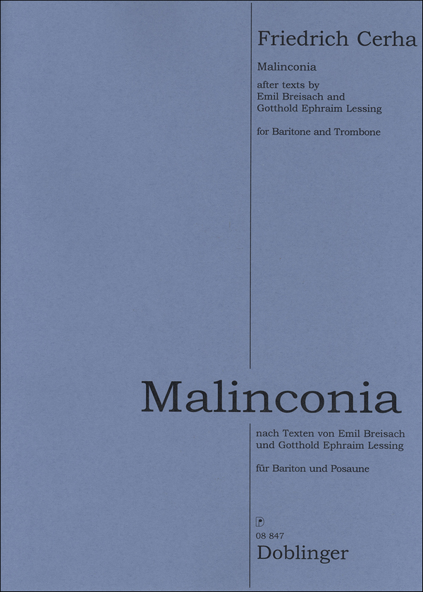 Malinconia für Bariton und Posaune