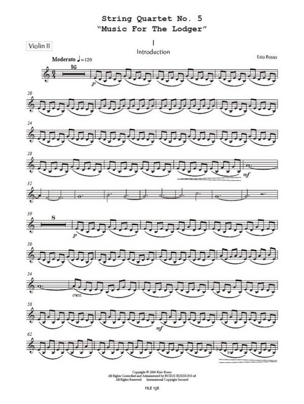 String Quartet No. 5 'Music For The Lodger'