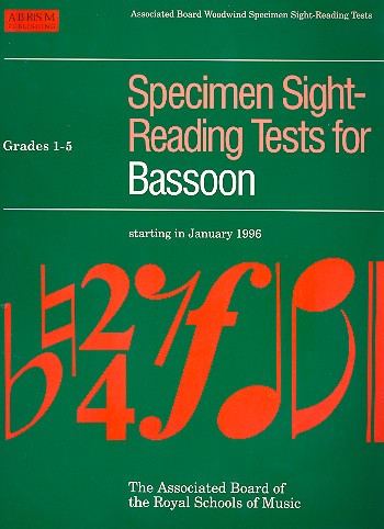 Specimen sight reading tests