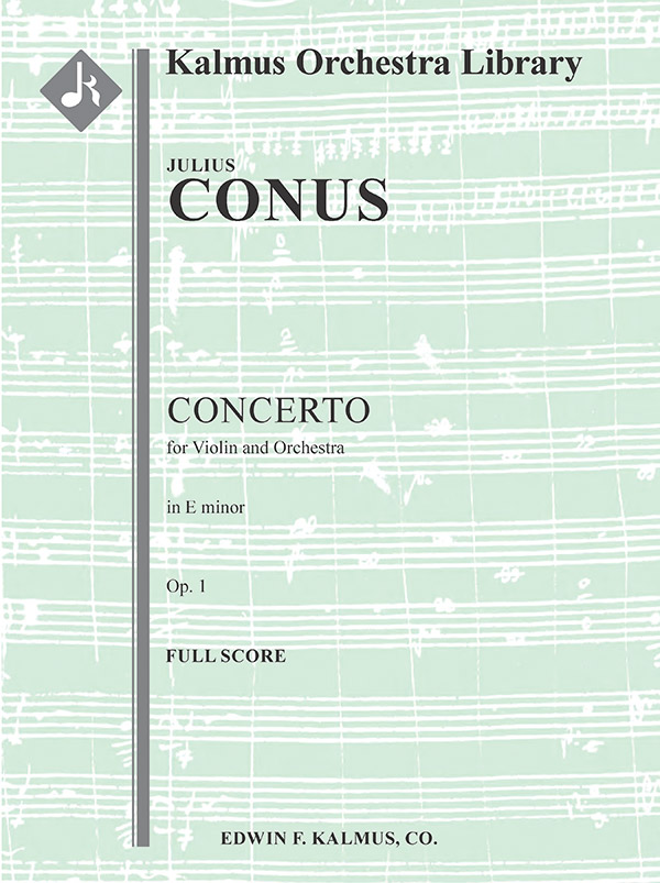 Violin Concerto in E Minor, Op 1 (score)