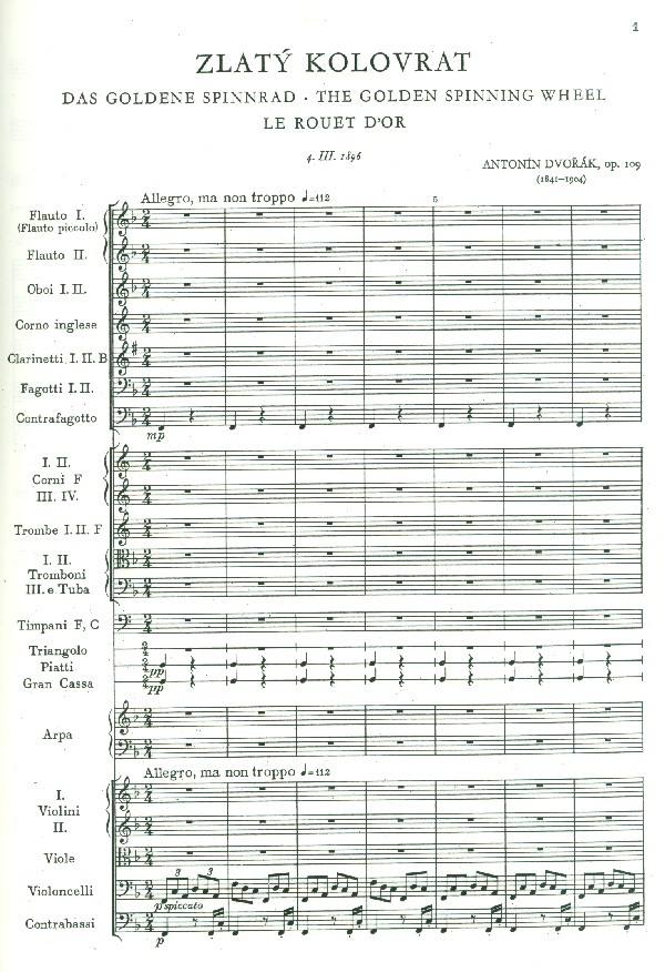 Das goldene Spinnrad op.109
