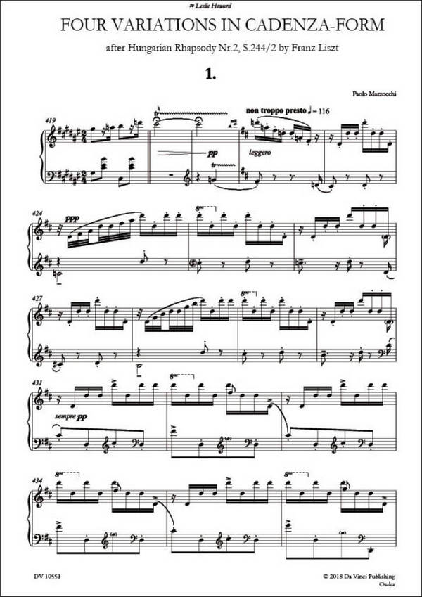 Four Variations in Cadenza