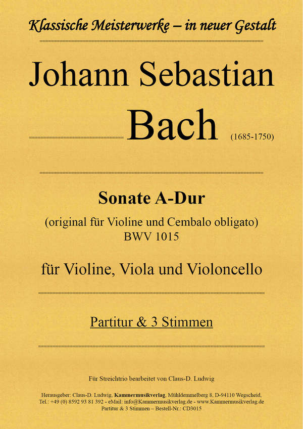 Sonate A-Dur BWV1015