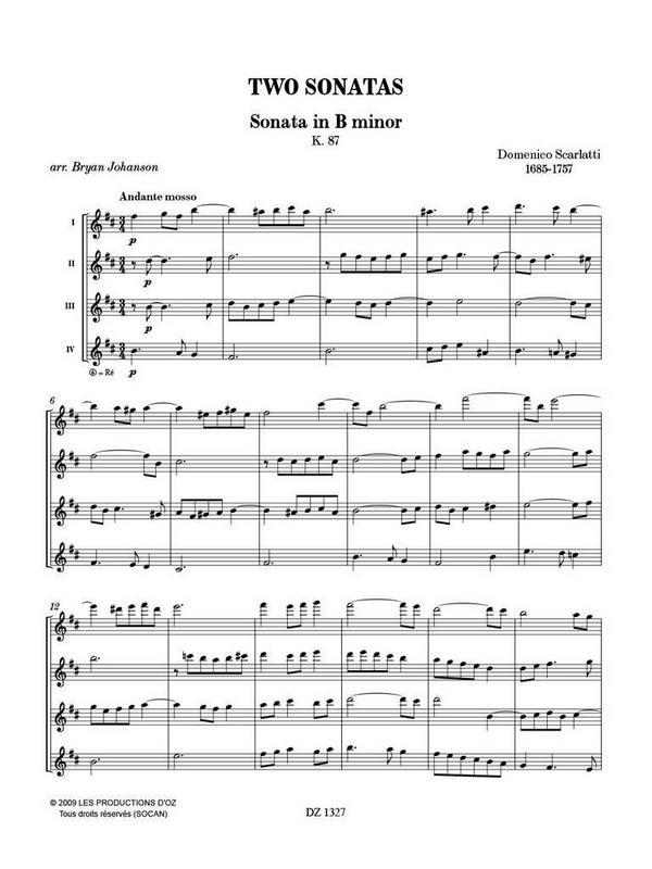 2 Sonatas, KV 87, KV 46