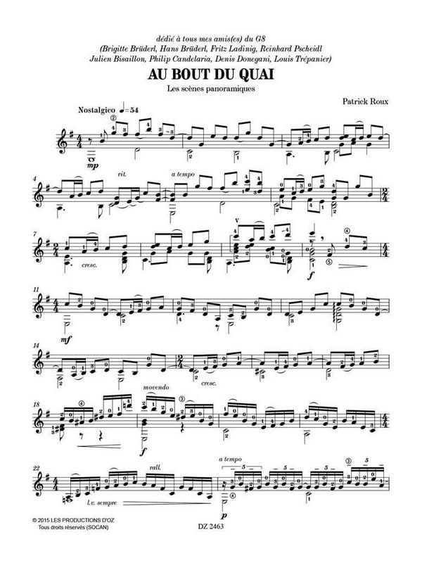 Au bout du quai (Les scènes panoramiques)