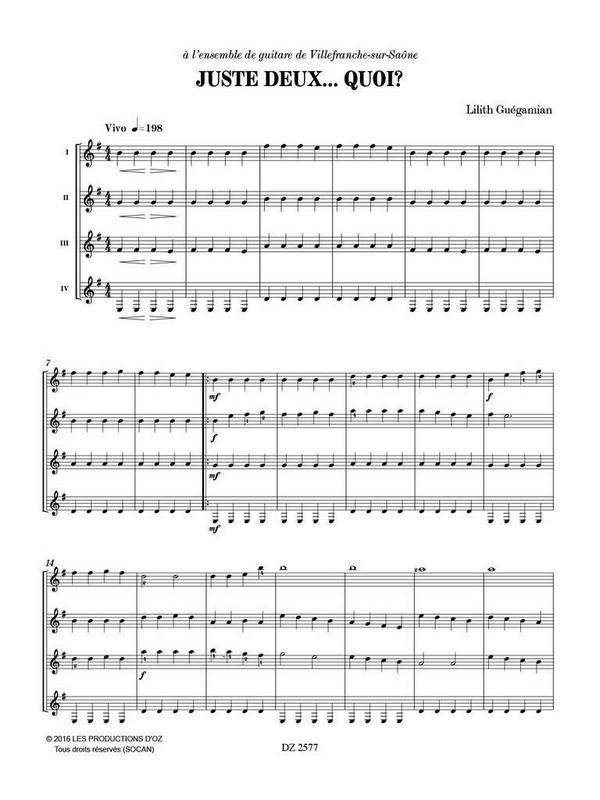 Juste deux... quoi / Accords (perdus)