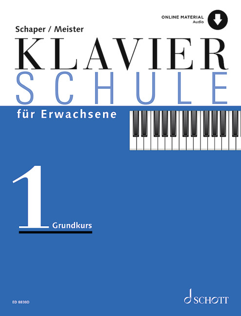 Klavierschule für Erwachsene Band 1 (+online material)