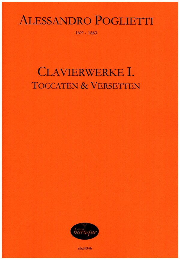 Clavierwerke Band 1 - Toccaten und Versetten