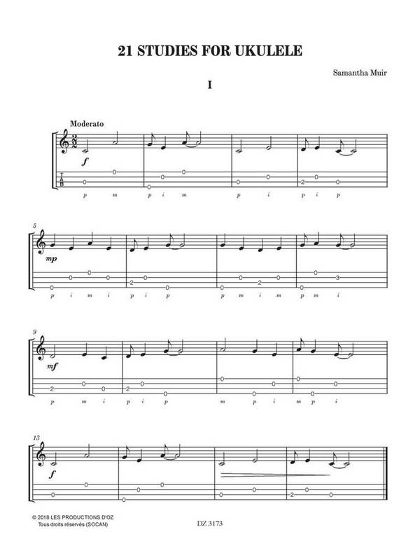 21 Studies for Ukulele