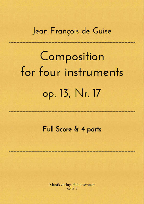 Composition for four instruments op.13 no.17