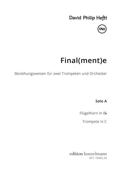Final(ment)e, Beziehungsweisen