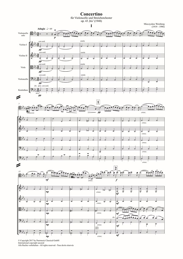 Concertino op.43 ,bis' (1948)