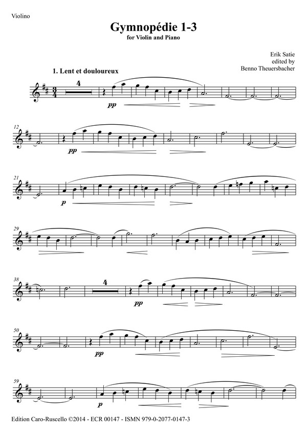 Gymnopédie 1-3