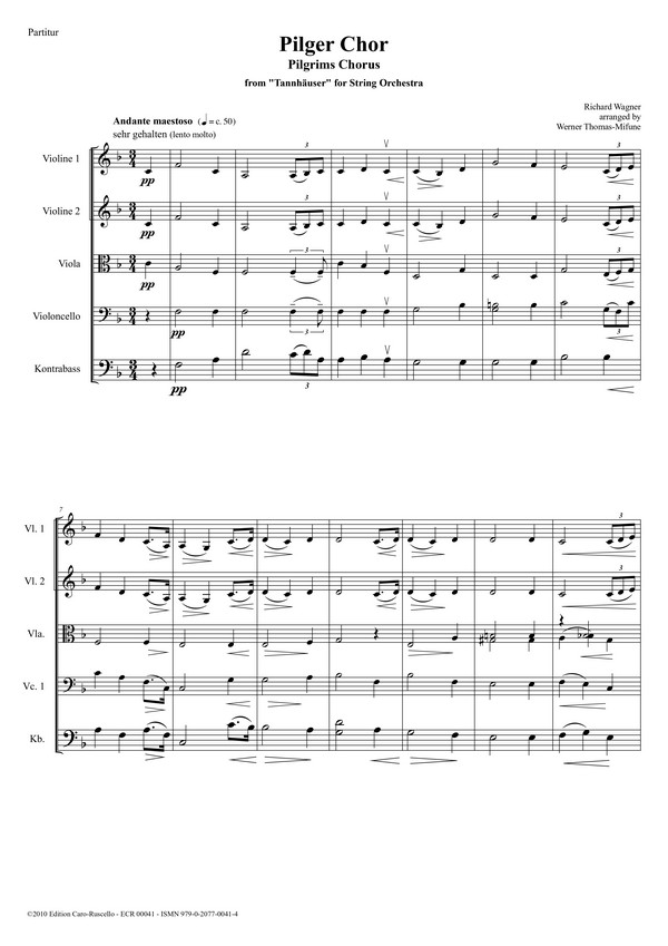 Pilger Chor aus 'Tannhäuser'