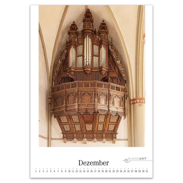 Kalender Die schönsten Orgeln 2022 (+CD)