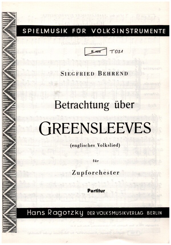 Betrachtung über Greensleeves