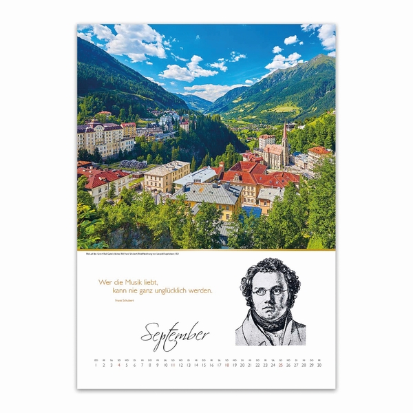 Kalender Franz Schubert 2022 (+CD)