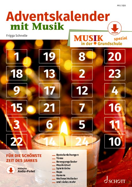 Adventskalender mit Musik (+Audio-Paket)
