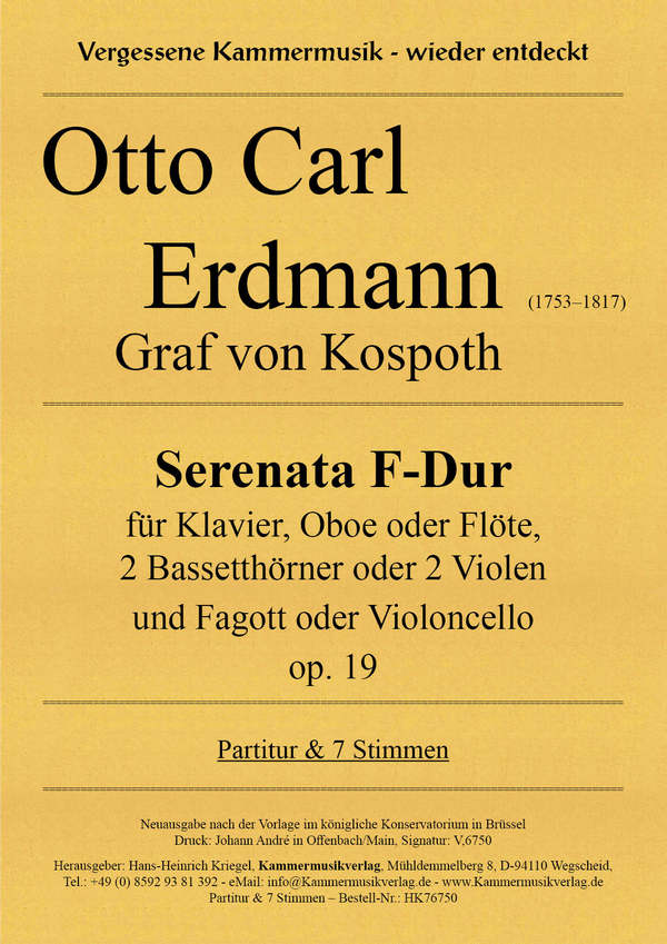 Serenata F-Dur op.19