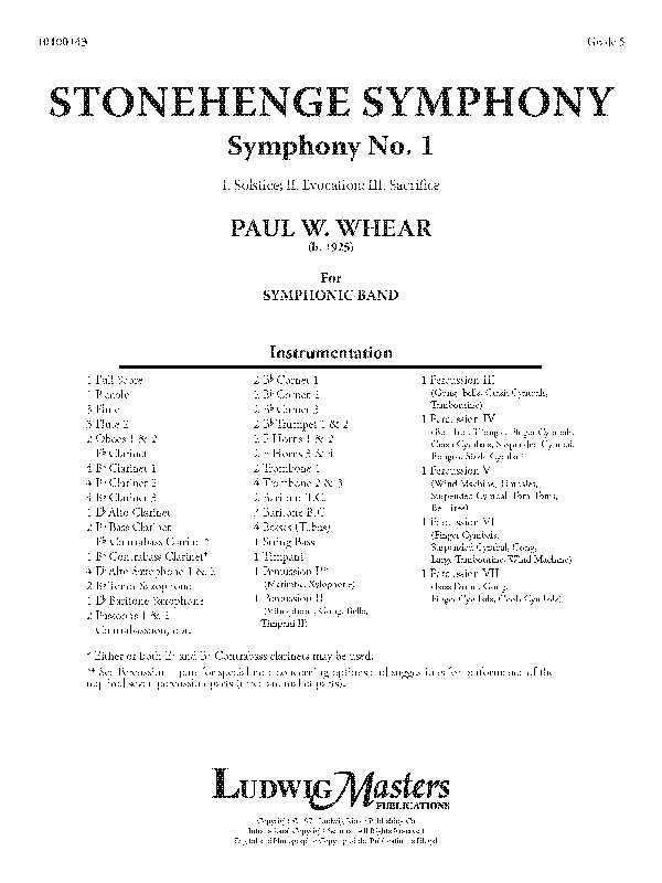 Stonehenge Symphony (c/b sc)
