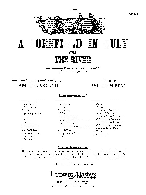 A Cornfield in July & The River (w/e sc)