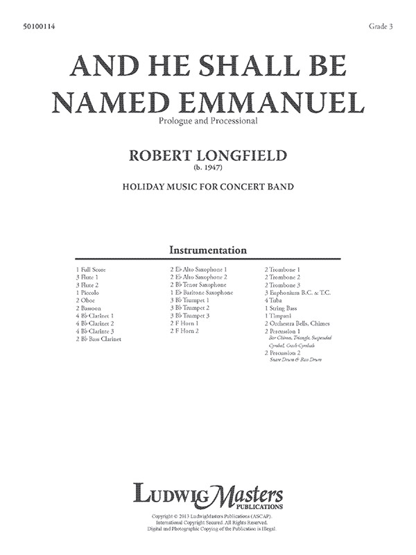 And He Shall Be Named Emmanuel (c/b sc)