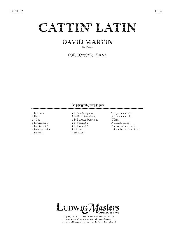 Cattin' Latin (c/b sc)