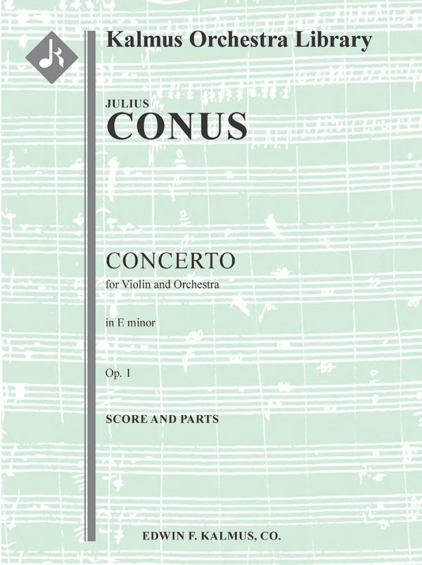 Violin Concerto in E minor, Op. 1 (f/o)