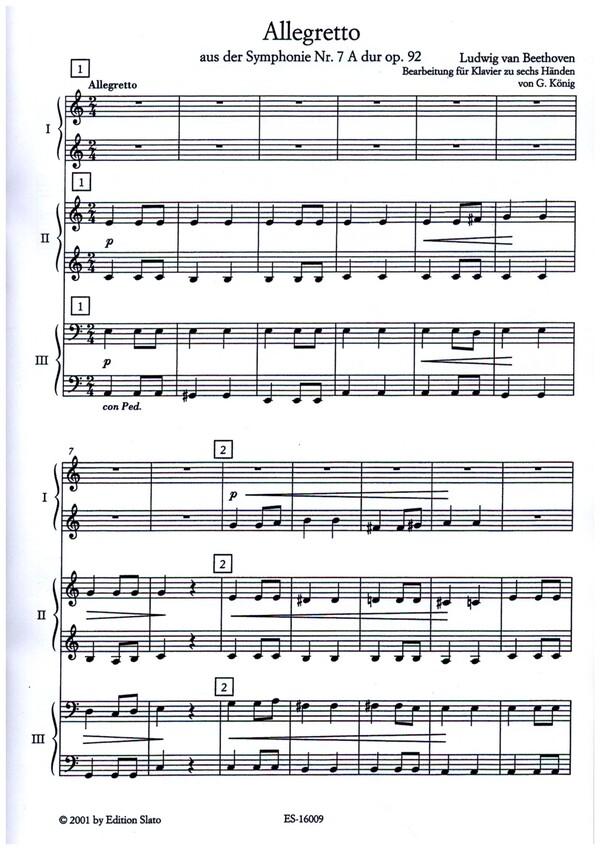 Allegretto aus der Symphonie Nr.7 A-Dur op.92