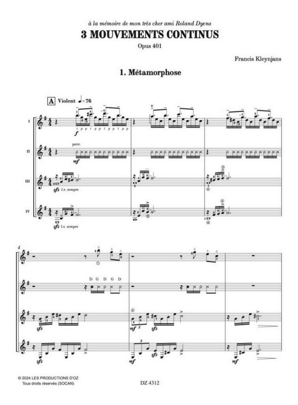 3 Mouvements continus