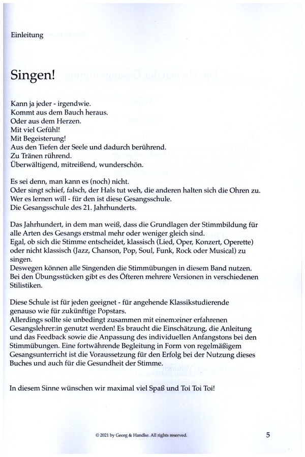 Gesangsschule des 21. Jahrhunderts Band 1