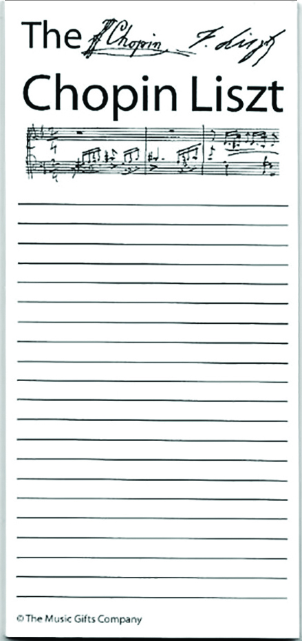 Chopin Liszt Notepad