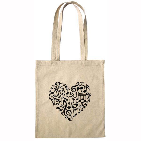 'Heart of Notes' Tote Bag