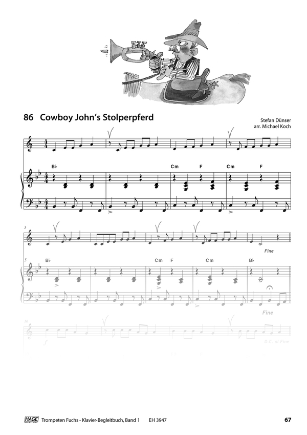 Trompeten-Fuchs Band 1 - Klavierbuch