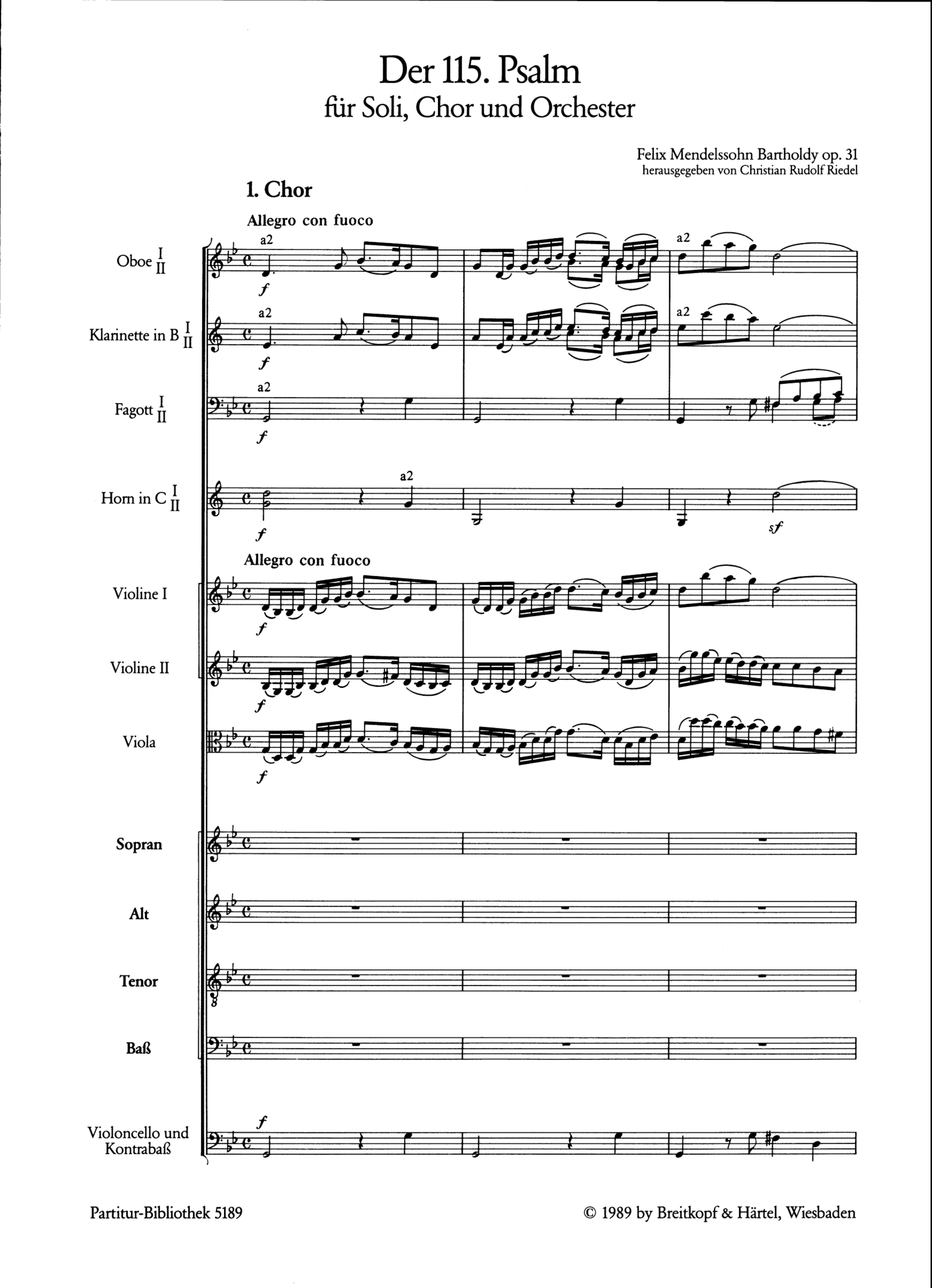 Der 115. Psalm op.31