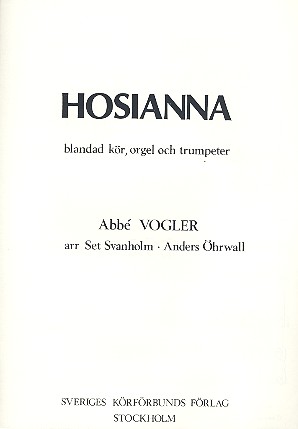 Hosianna für gem Chor, 2 Trompeten