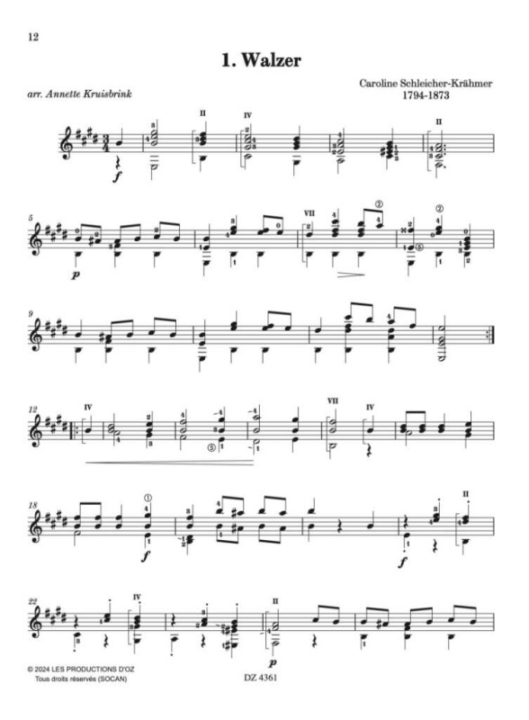 American & European guitar music by Women Composers (+CD)