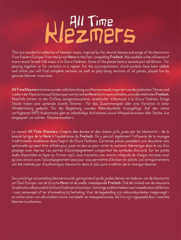 All Time Klezmers  (Online-Audio)