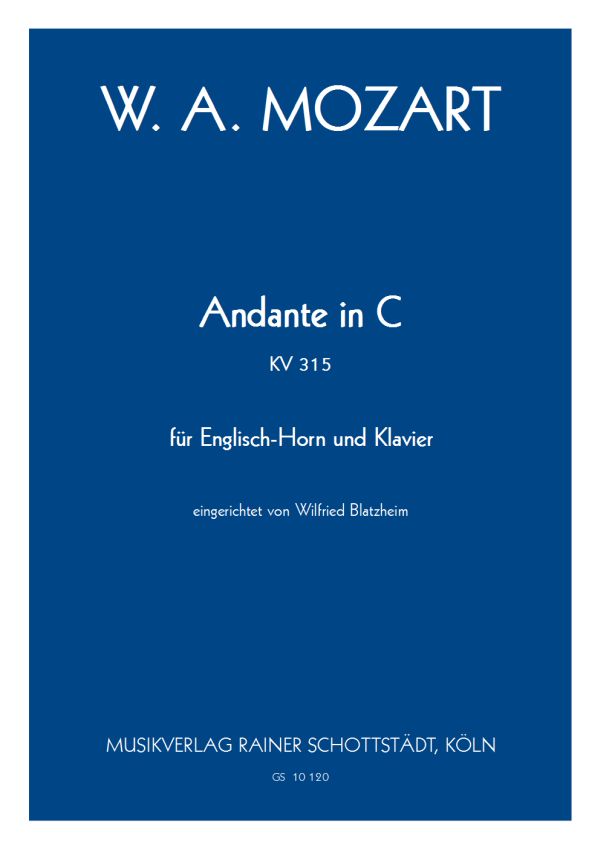 Andante in C KV 315, arr. W. Blatzheim