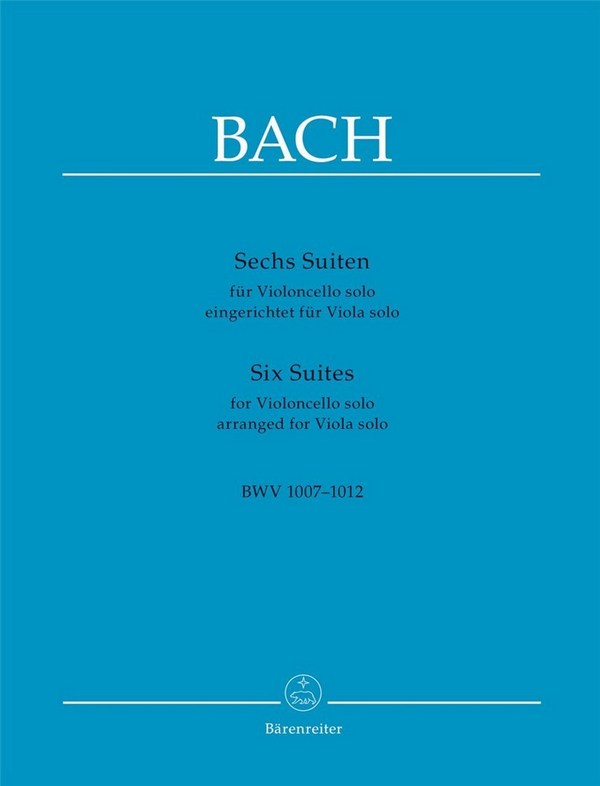 6 Suiten für Violoncello solo BWV1007-1012