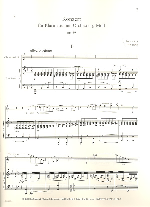 Konzert g-Moll op.29